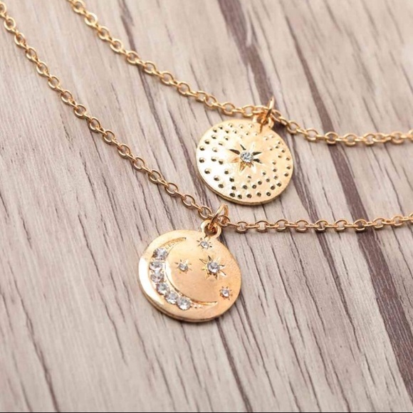 Rose Gold Layered Necklace - Picture 3 of 8